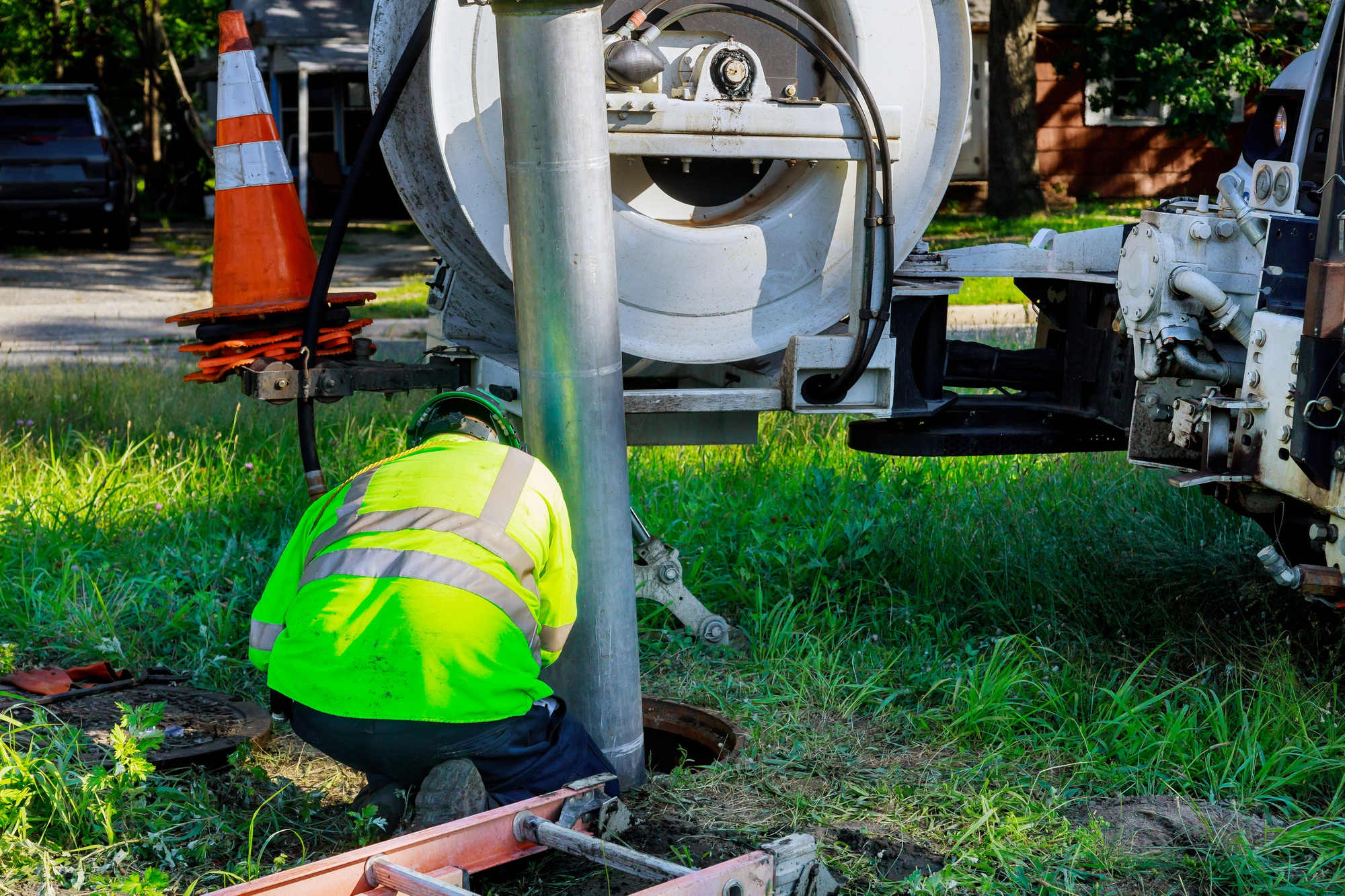 Industriële reiniging van putten en ontstopping
